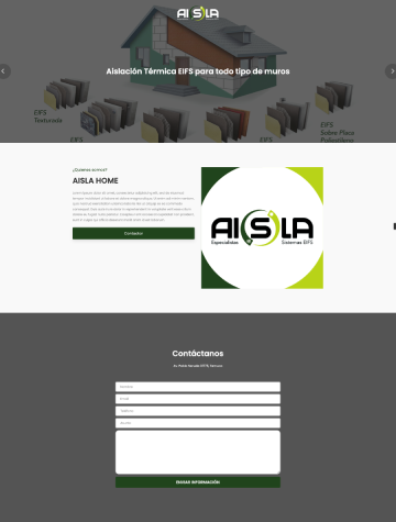 Sitio web de Aisla Home