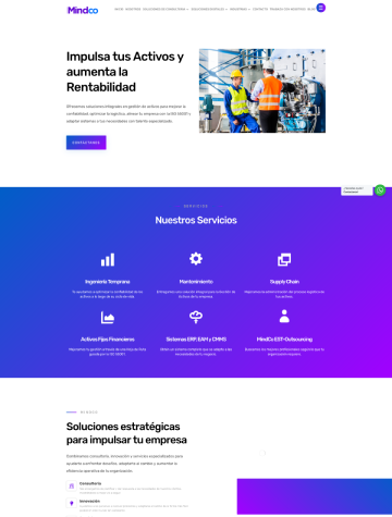 Sitio web de Mindco